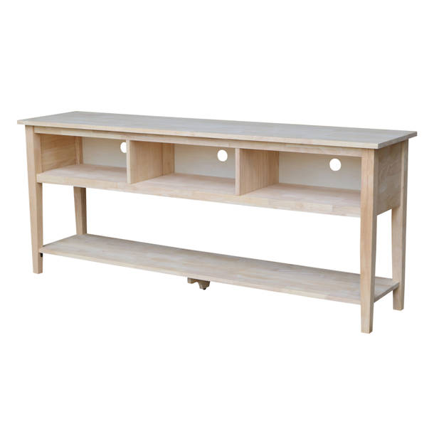 Gracie Oaks Jaier Unfinished Solid Wood Console Table & Reviews | Wayfair